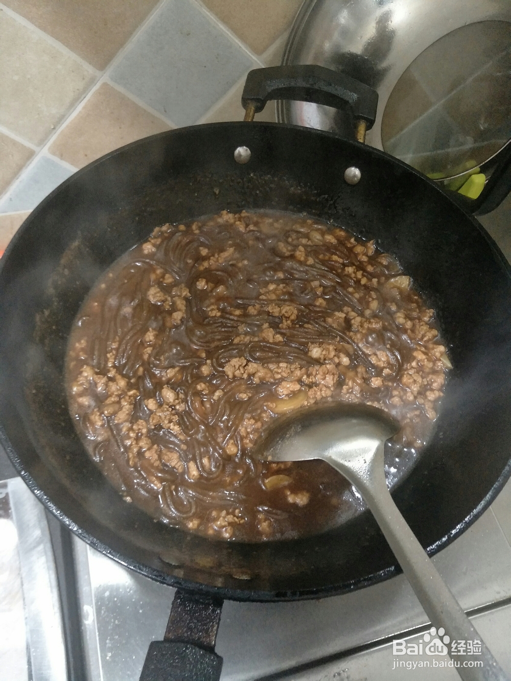 简单好吃的蚂蚁上树肉末粉条
