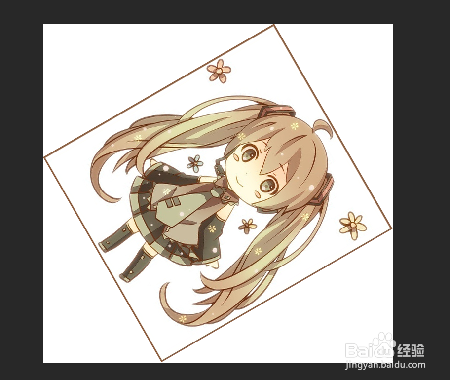 ps如何对图片旋转任意角度