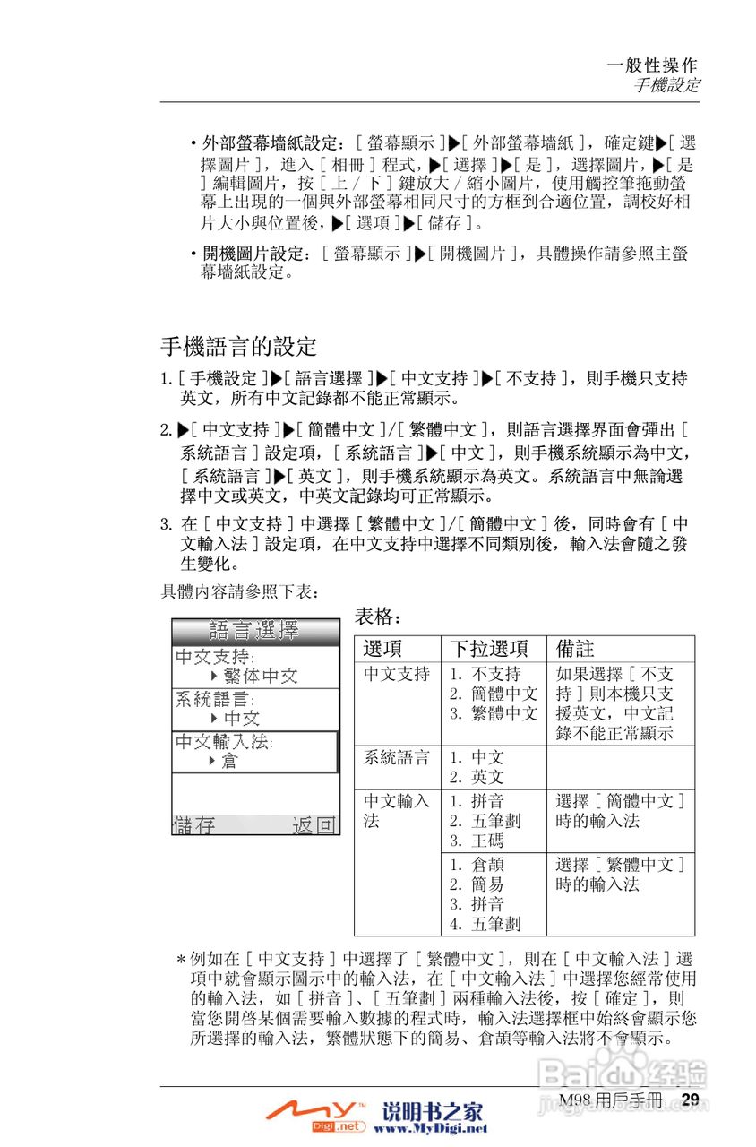 Xplore M98移动电话(中文)说明书:[3]