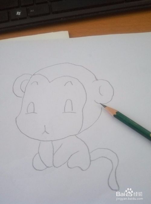 怎样画出一只可爱的小猴子