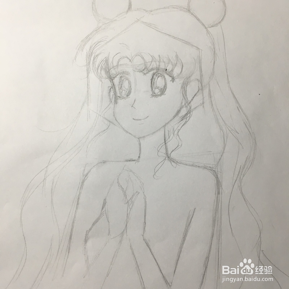 美少女战士月野兔怎么画?