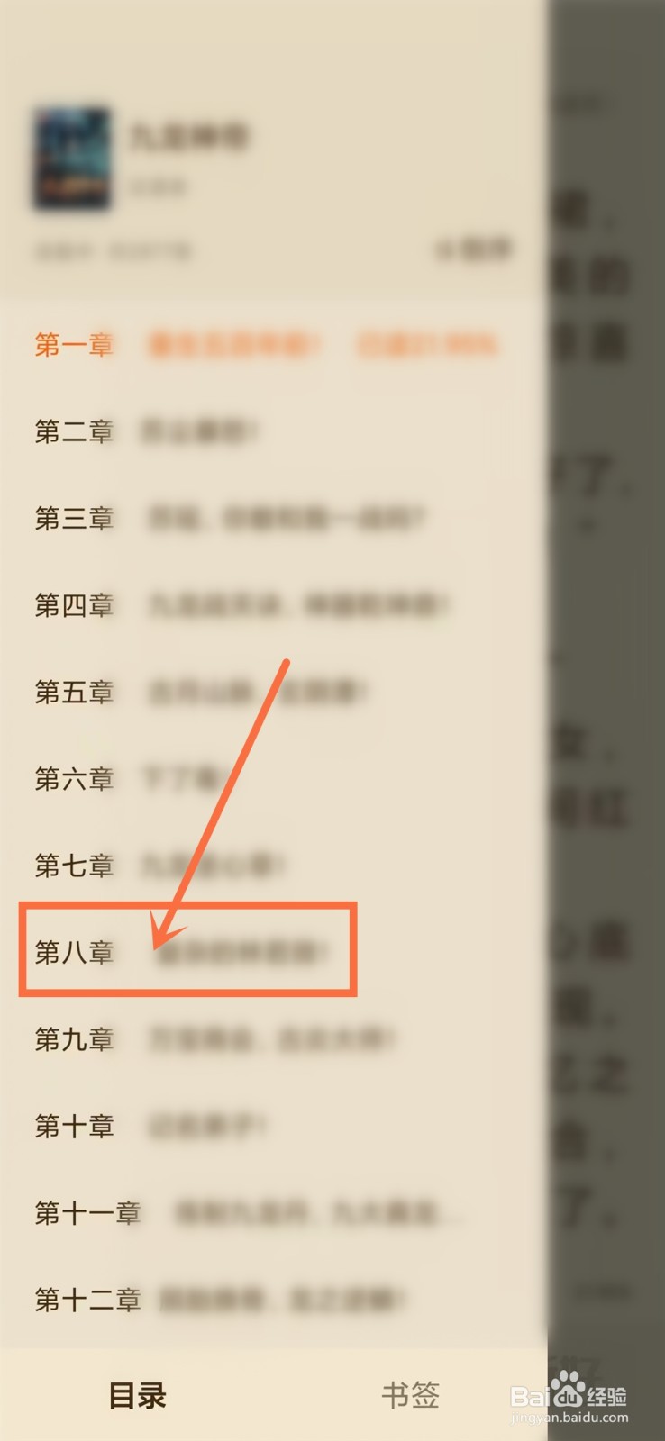 必阅小说看书怎么选择章节
