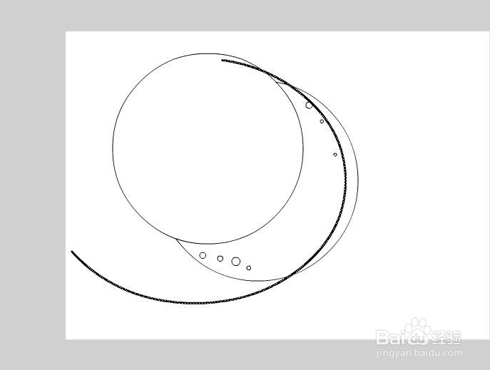 flash绘制一个卡通月牙