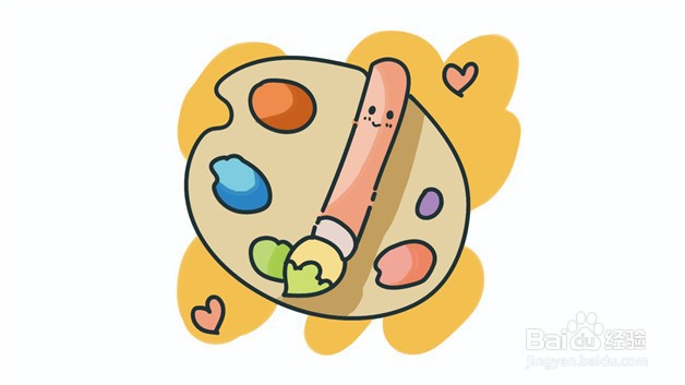 调色盘怎么画才好看