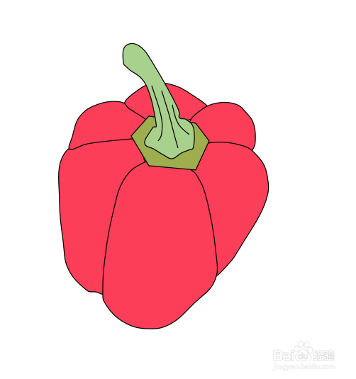怎么画辣椒的简笔画