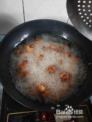 溜肉丁制作过程