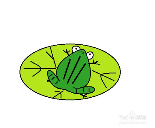 荷叶上的青蛙怎么画