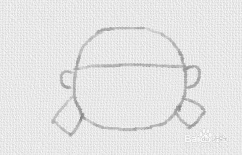 怎样画一个扎鞭子的头的简笔画