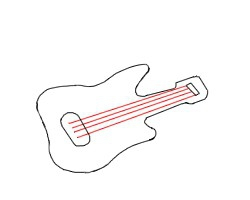 简笔画---怎么画贝斯