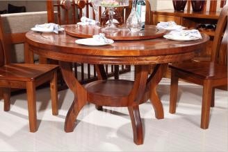 重庆酒店实木餐桌椅材质种类: