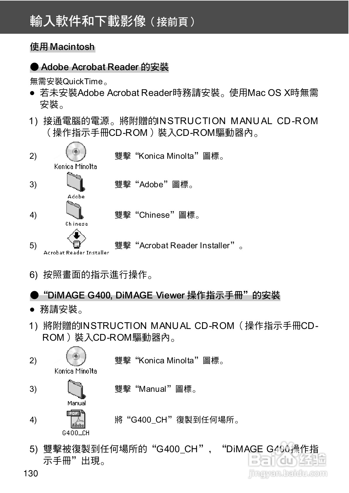 KONICA MINOLTA G400相机操作手册:[13]