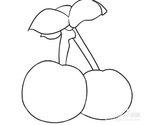 简笔画：软软的柿子绘画步骤