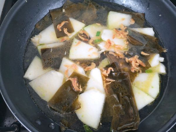 海带冬瓜虾皮汤