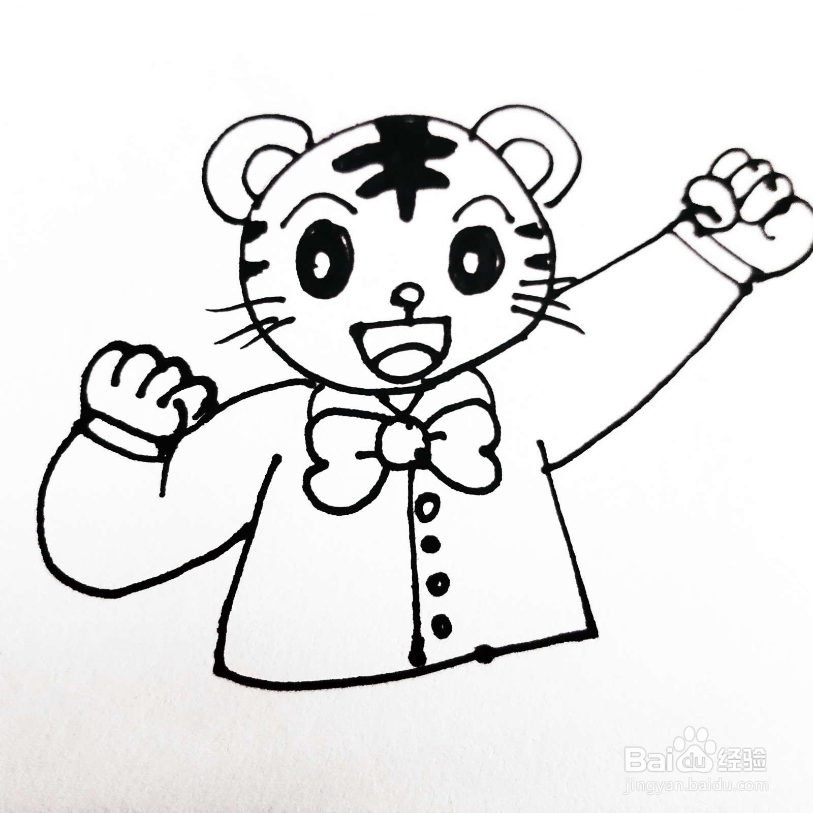 如何来画一只卡通猫咪简笔画呢