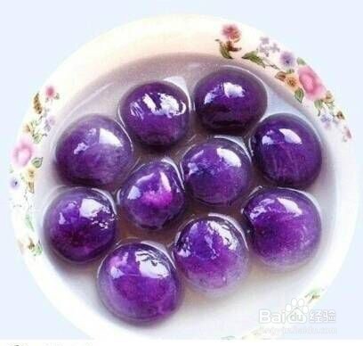 紫薯汤圆来啦