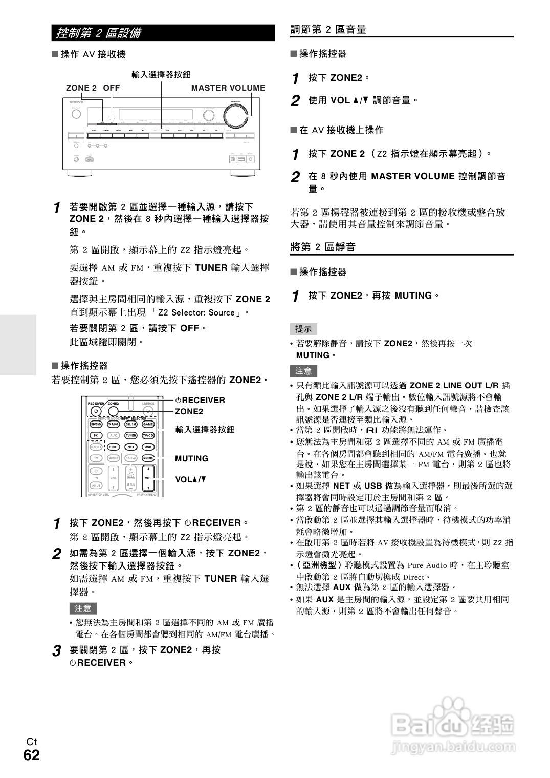 ONKYO TX-NR609 AV 接收机使用手册:[4]