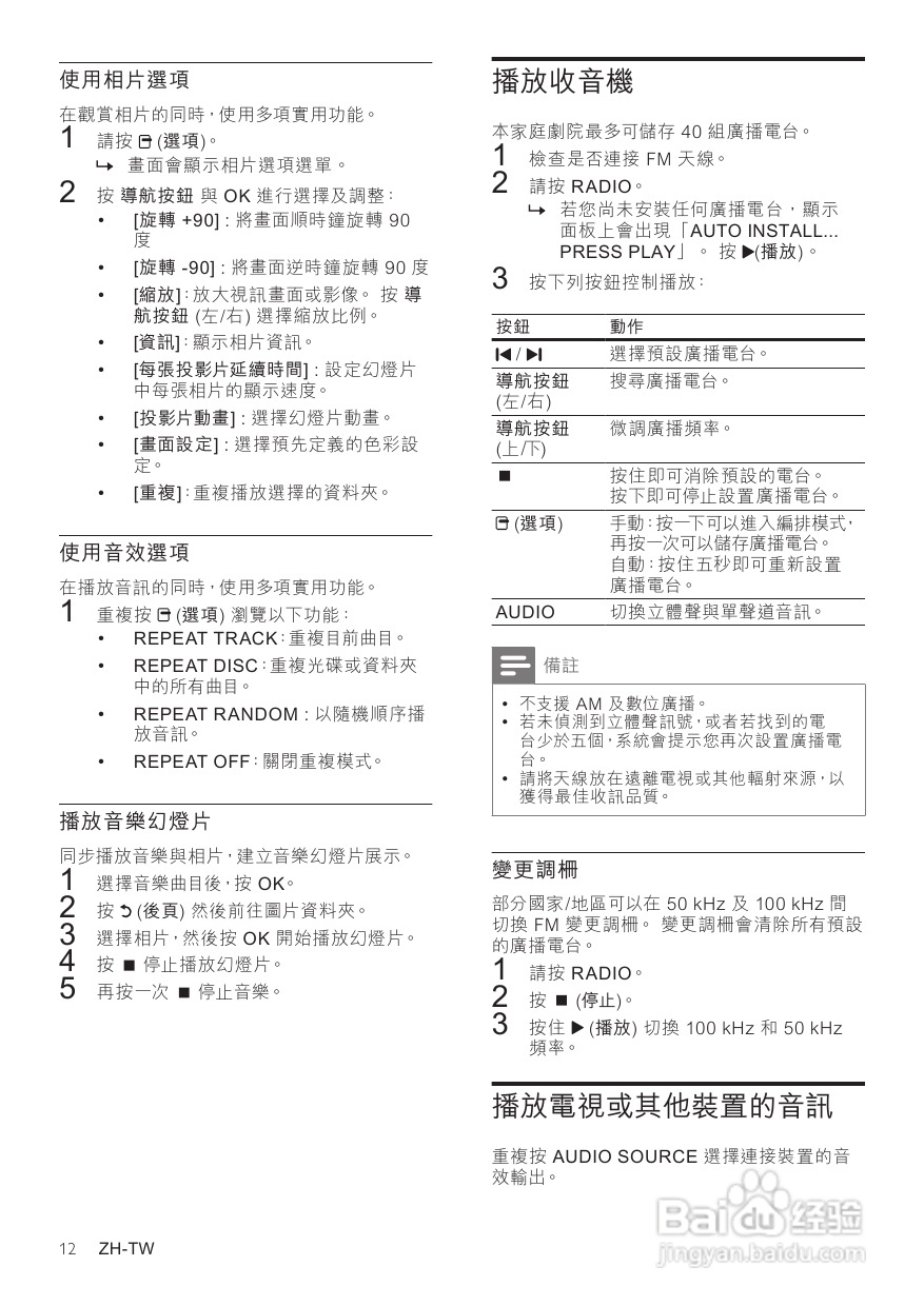 飞利浦HSTS3560组合音响使用手册:[1]