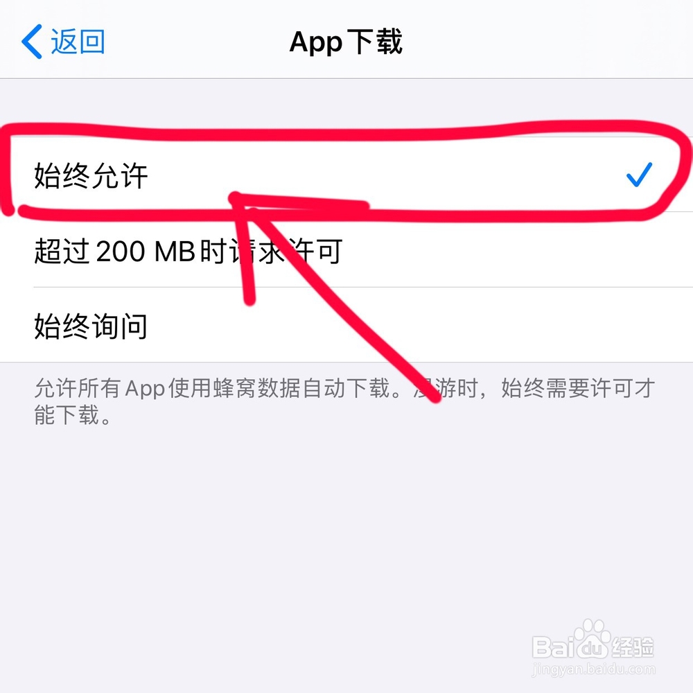 iPhone怎么用流量下载大于150MB的软件