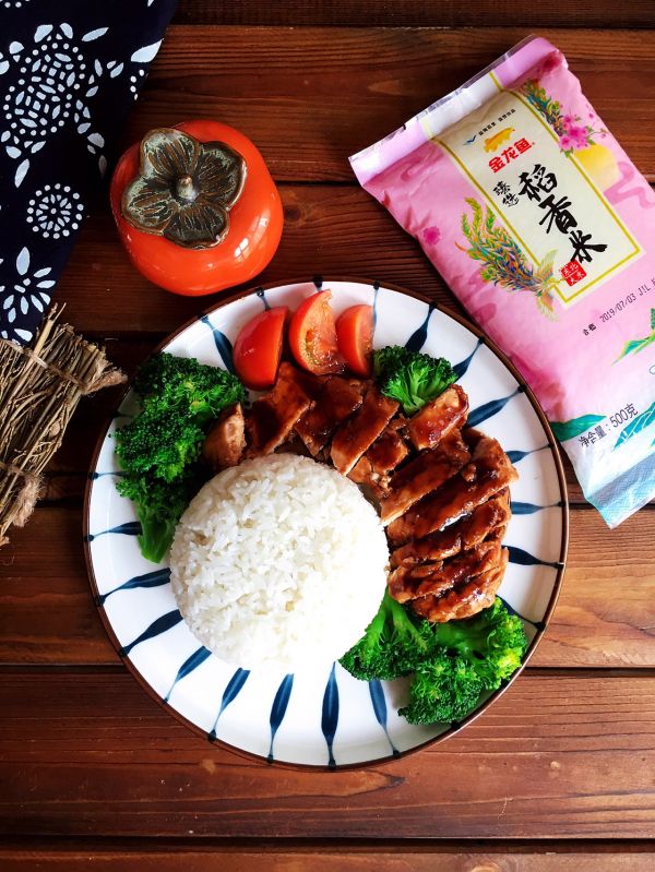 #憋在家里吃什么#好吃到流泪的照烧鸡排饭