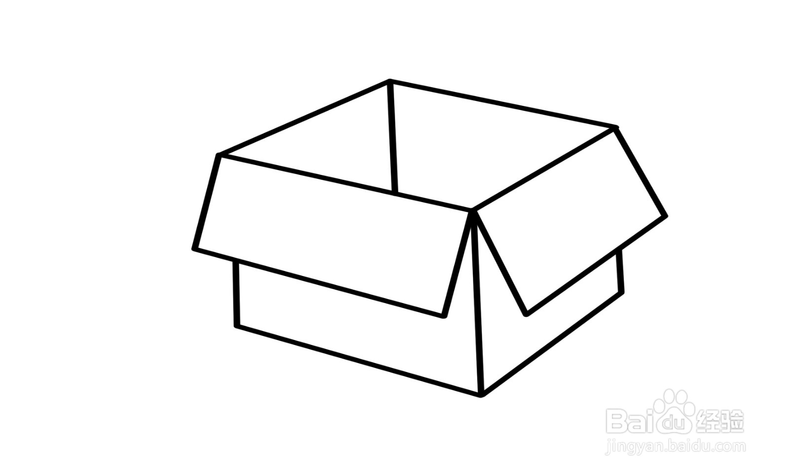 简笔画纸箱如何画