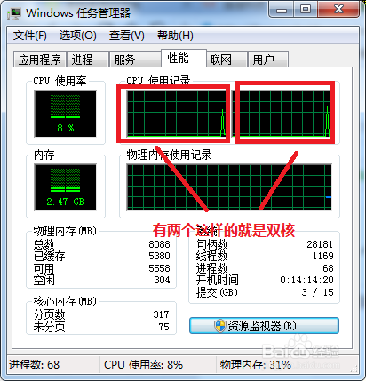 怎么看是不是双核