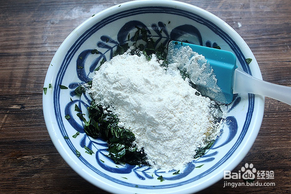 番薯叶鸡蛋饼