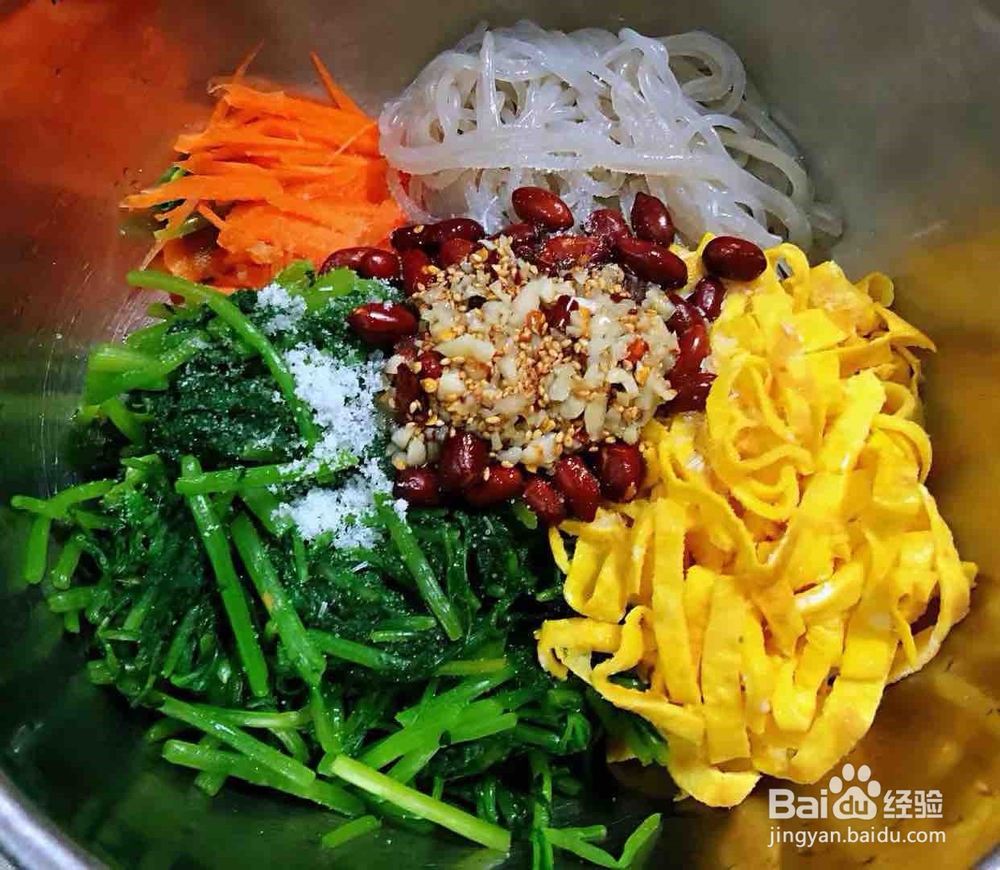 茼蒿凉拌合菜的制作方法