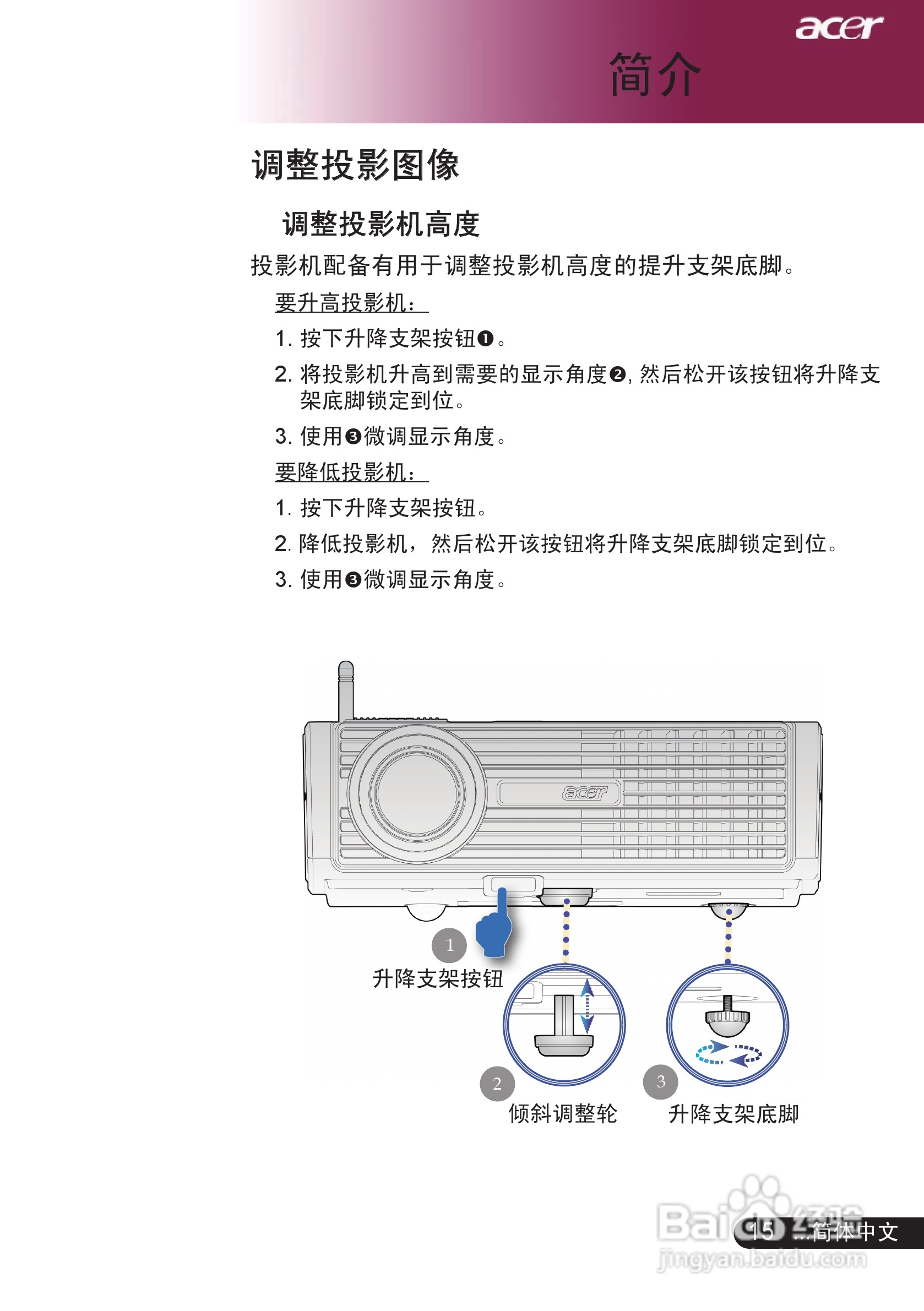 宏基PD525投影机使用说明书:[2]