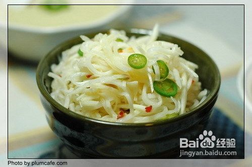 炝拌萝卜丝的做法