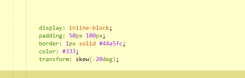 怎么利用transform实现一个平行四边形