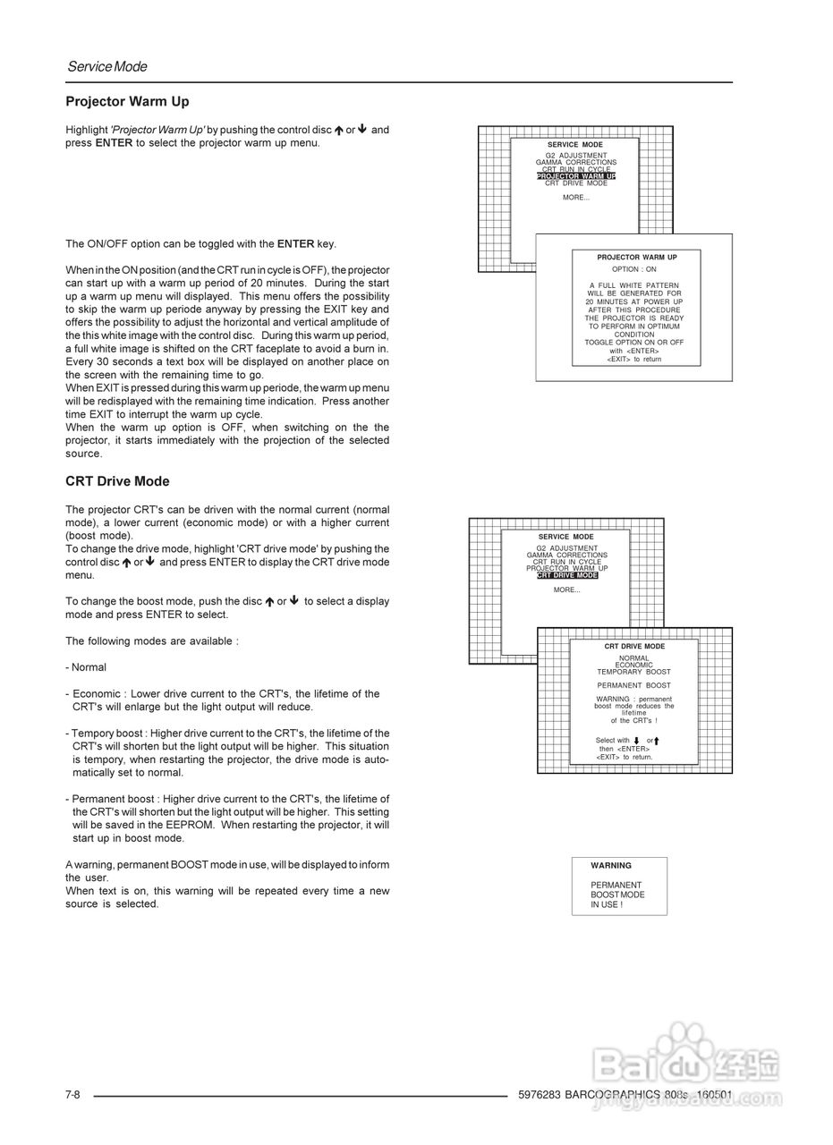 Barco巴可 GRAPHICS 808s投影机说明书:[5]