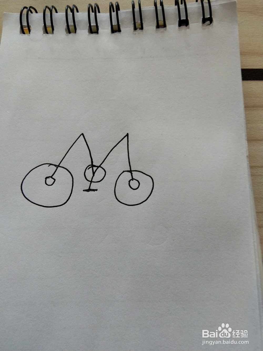 自行车的简笔画这样画