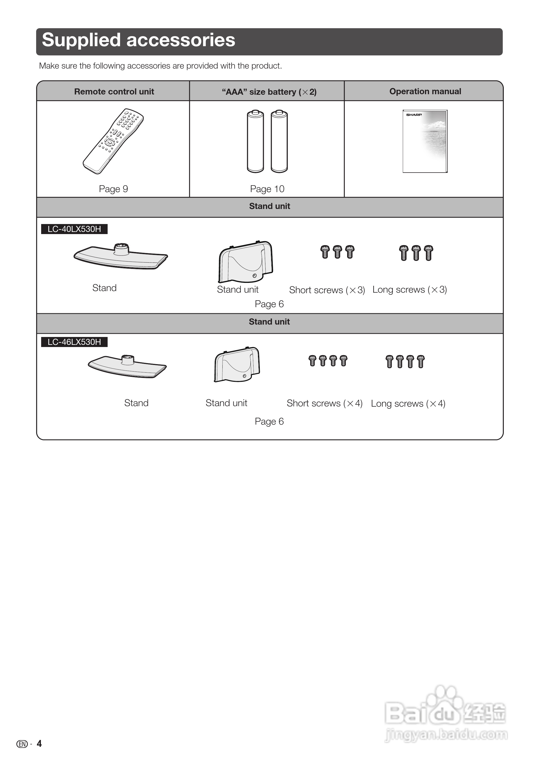 声宝LC-46LX530H型液晶电视机说明书:[5]