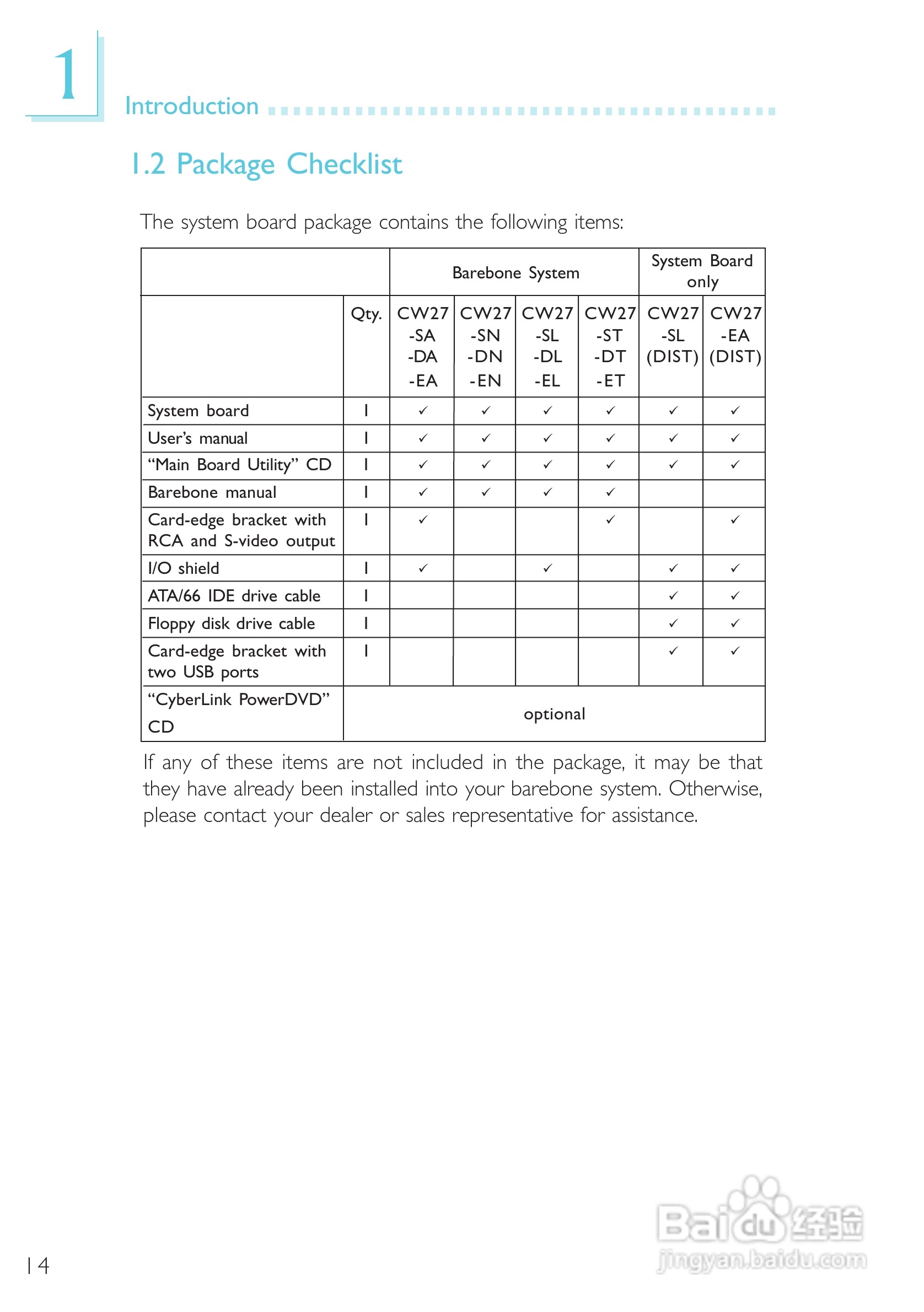 友通CW27-EA型主板说明书:[2]