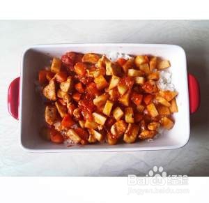 番茄鸡肉浓情焗饭