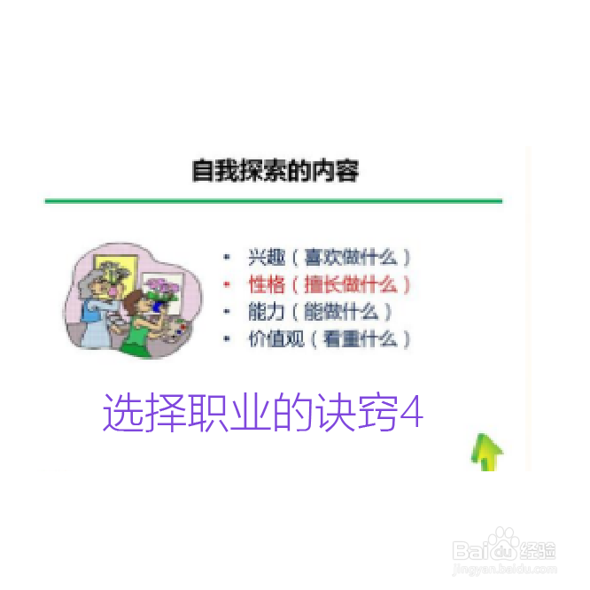 选择职业的诀窍
