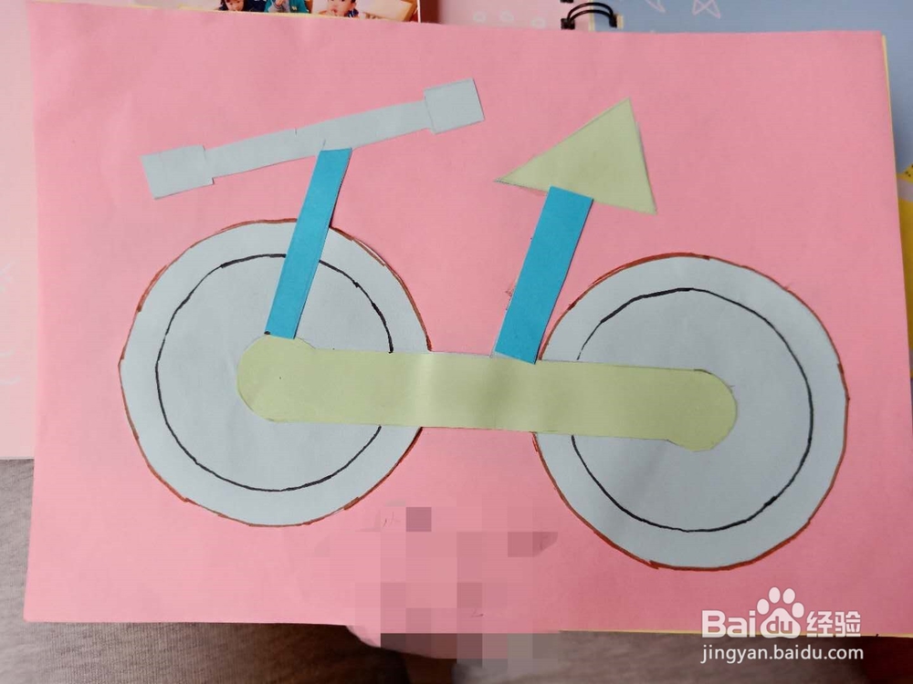 亲子制作图形拼贴画