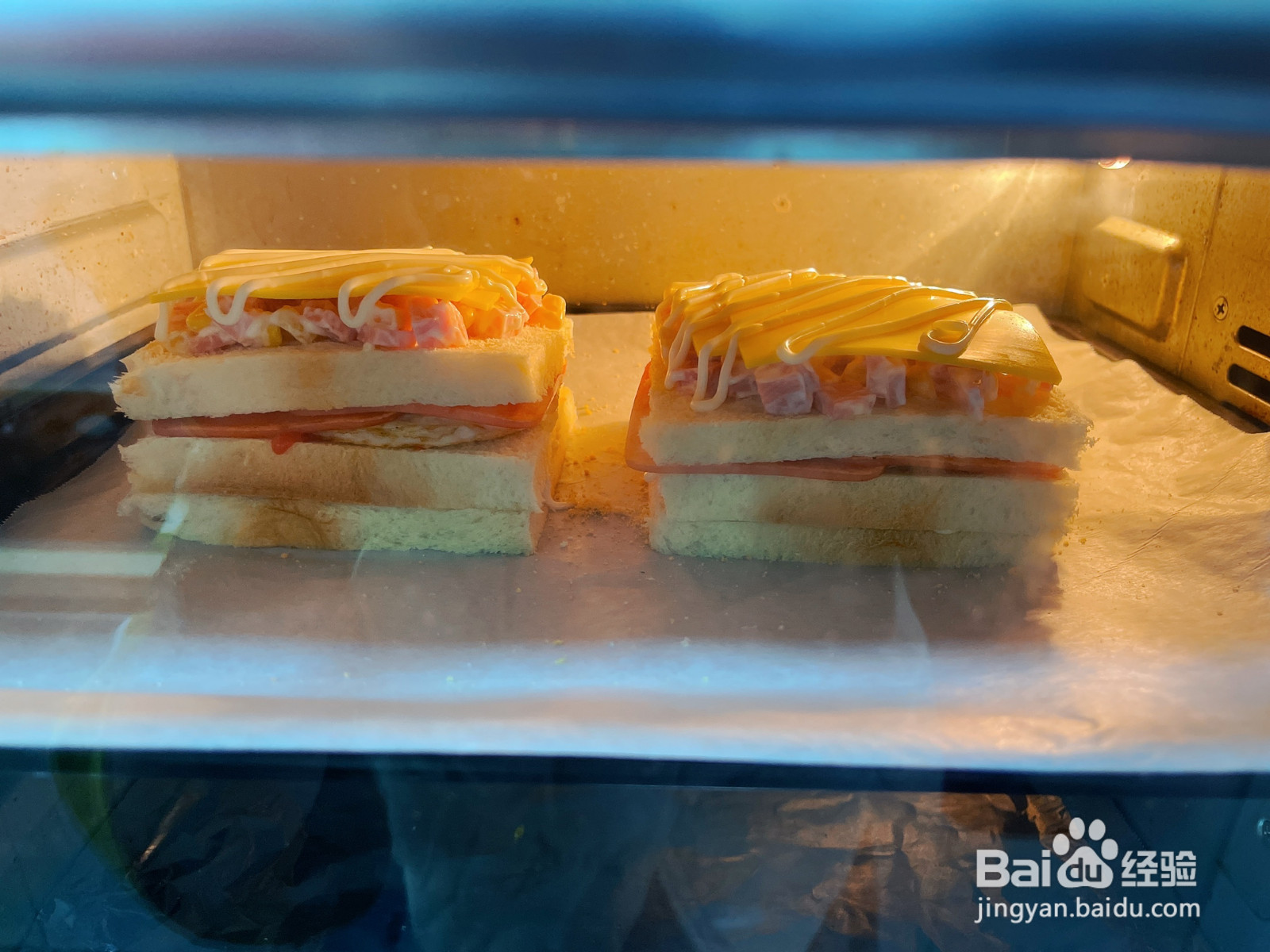 芝士火腿三明治的做法