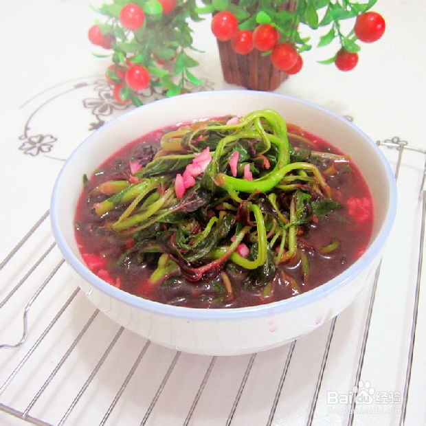 肥肉煮苋菜的制方法