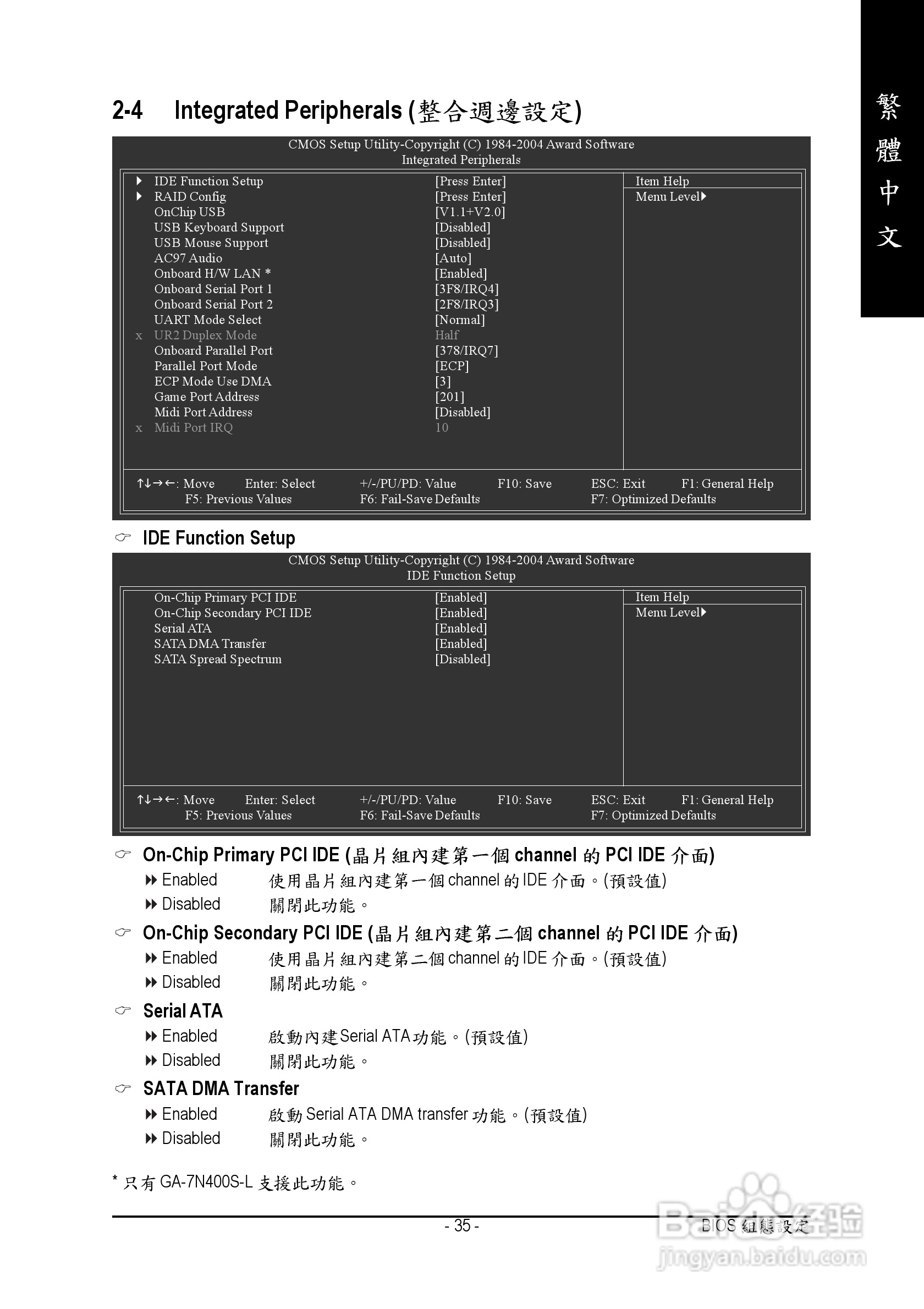 技嘉 GA-7N400S主板说明书:[4]