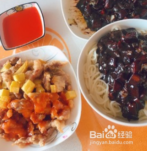 做韩式炸酱面的步骤