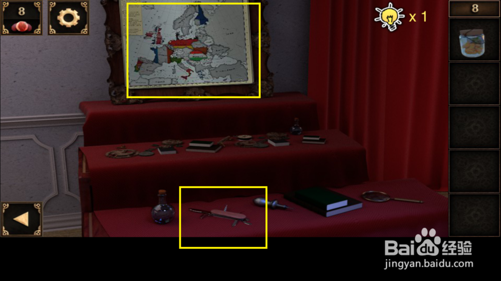 逃出神秘宫殿第八关攻略