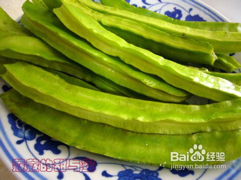 健康的鲨鱼肉---咸鲨鱼炒四角豆