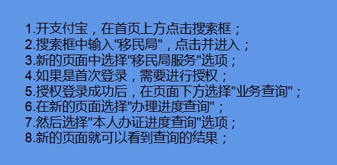支付宝上如何查询护照办理进度