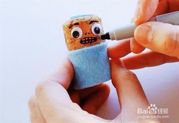 香槟塞手工制作人偶制作步骤