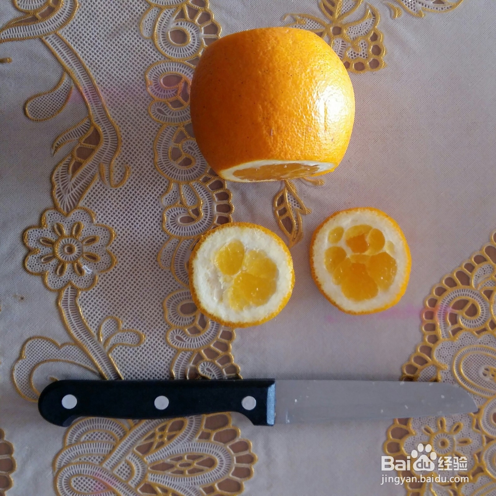 教你怎么吃橙子