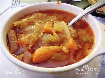 罗素汤的制作过程