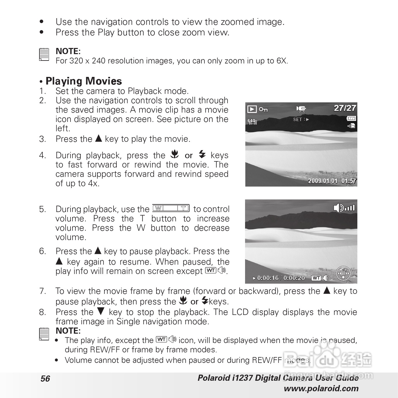 宝丽来Polaroid i1237数码相机使用说明书:[6]