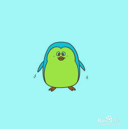 如何手工画卡通企鹅简笔画