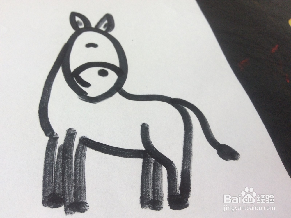 小毛驴的简笔画怎么画，怎么画小毛驴？